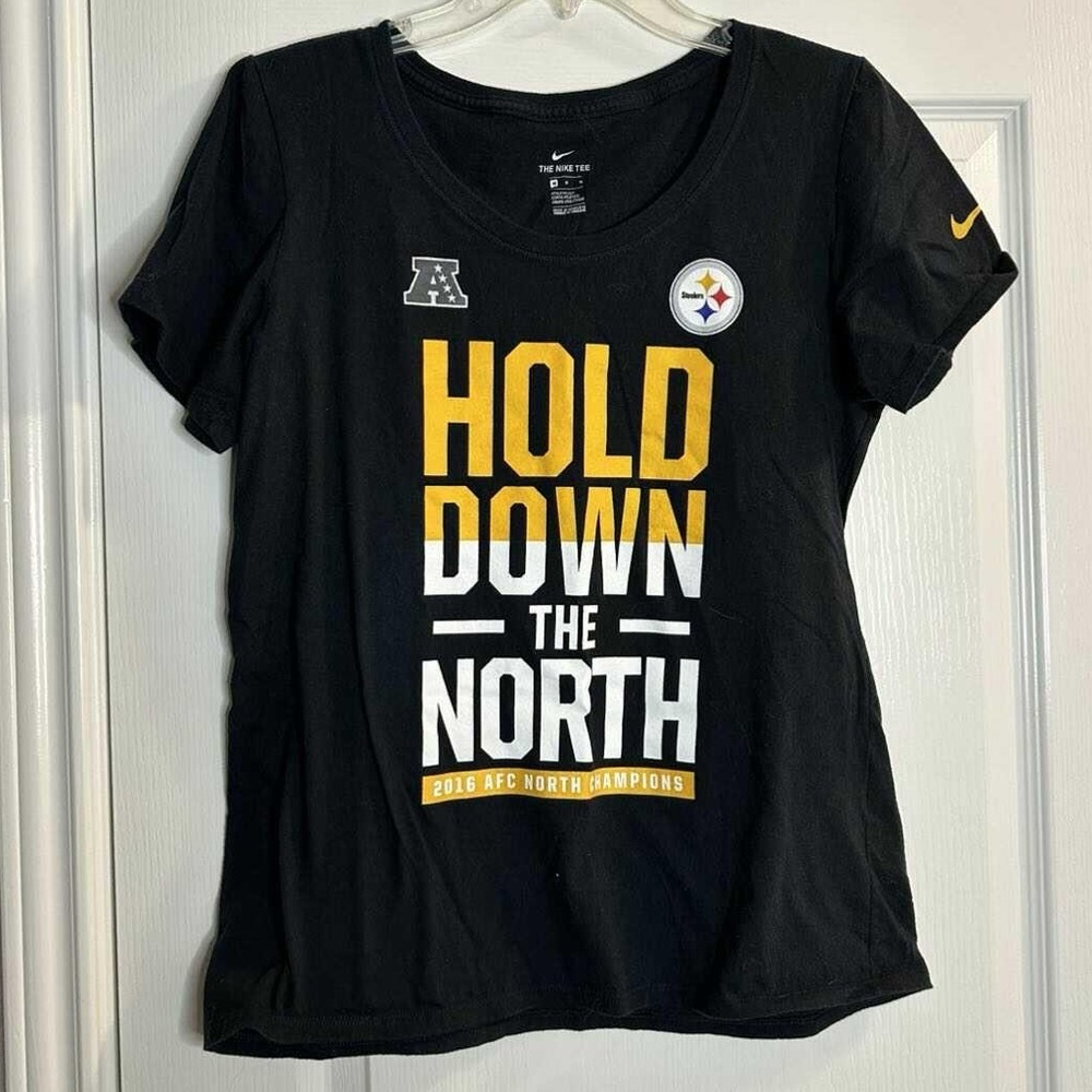 Nike Black and Gold Steelers Graphic Tee